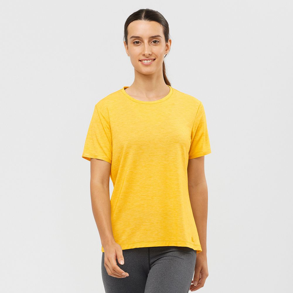Salomon T-Shirts Dame Gul - ESSENTIAL TENCEL (WMGOI-4372)